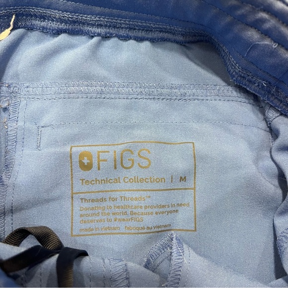 Figs Scrub Set Men's Ceil Blue Medium Leon Three Pocket Top Axim Cargo - Picture 10 of 11